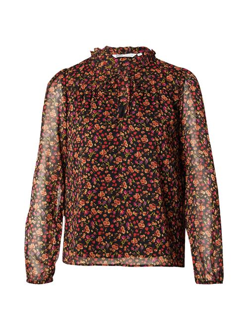 ONLY Bluse 'ONLDITSY'  lilla / orange / lys rød / sort