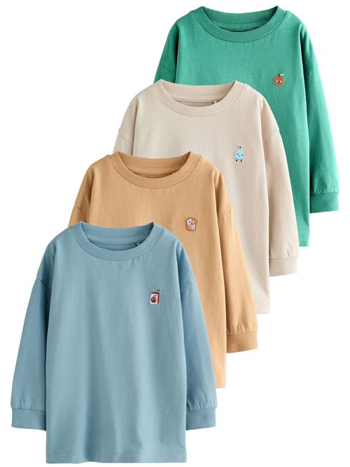 Next Shirts  creme / lyseblå / smaragd / orange