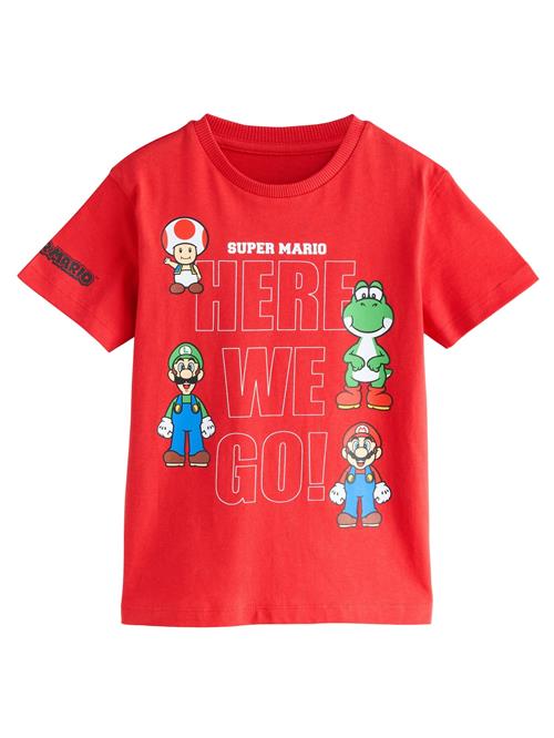 Next Shirts 'Mario Gaming'  royalblå / grøn / cranberry / hvid