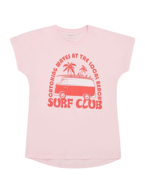 NAME IT Bluser & t-shirts 'NKFVIOLET'  mørkeorange / lyserød / hvid