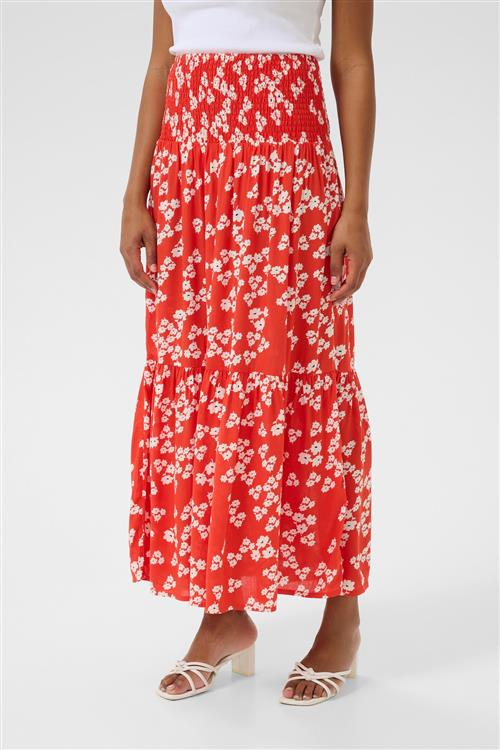 Kaffe Nederdel  brandrød