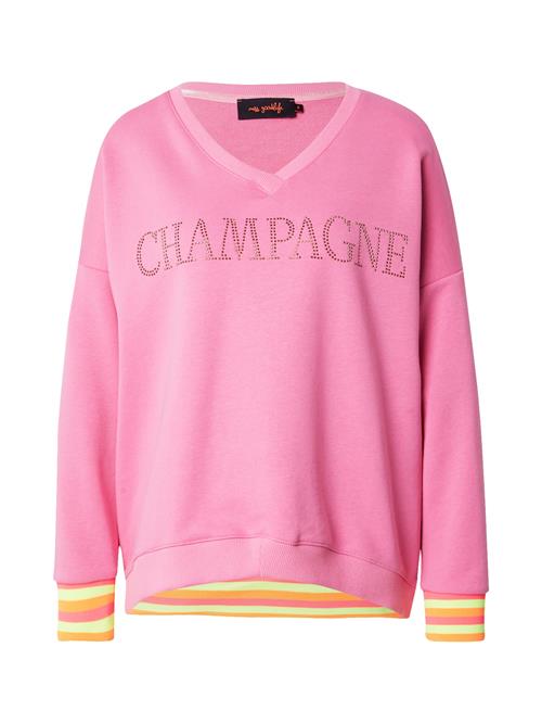 miss goodlife Sweatshirt 'Champagne'  gul / guld / orange / lys pink