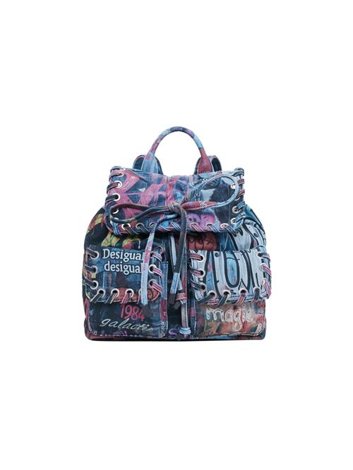 Desigual Rygsæk  blå / pastelgul / lyserød