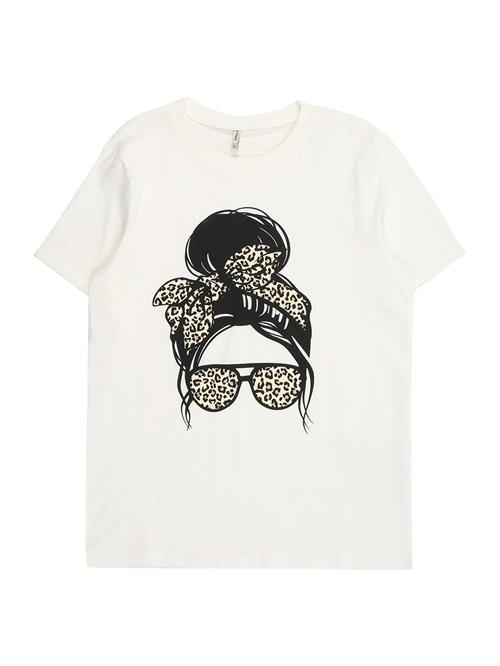 ONLY GIRLS Bluser & t-shirts 'KOGEMMA'  creme / nude / sort / hvid