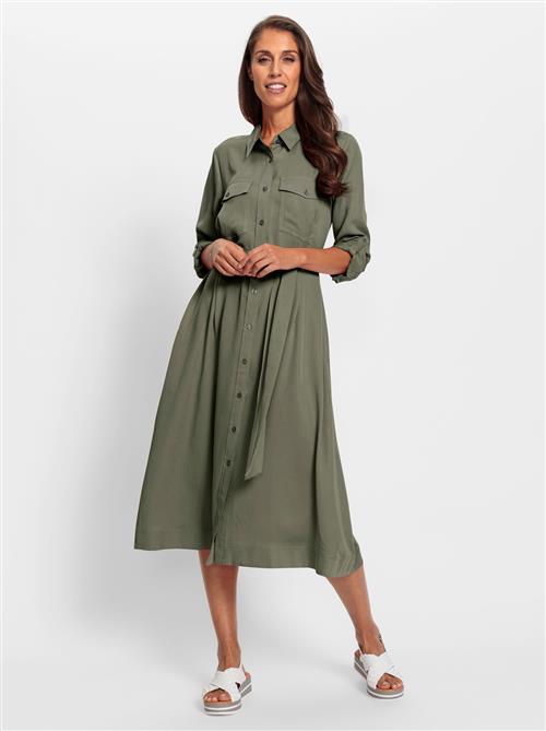 heine Blusekjole  oliven