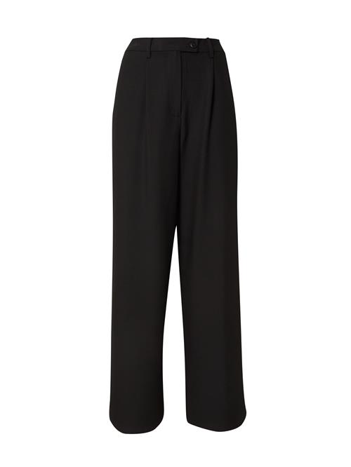 VILA Bukser med lægfolder 'VISIFFE'  sort