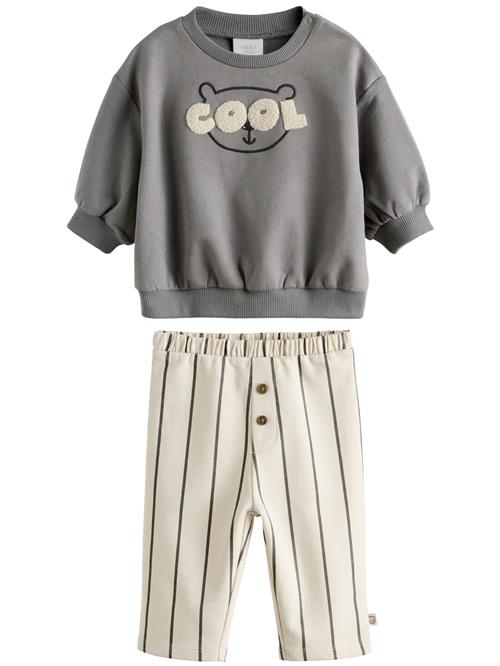 Next Sæt  lysebeige / mørkegrå / sort