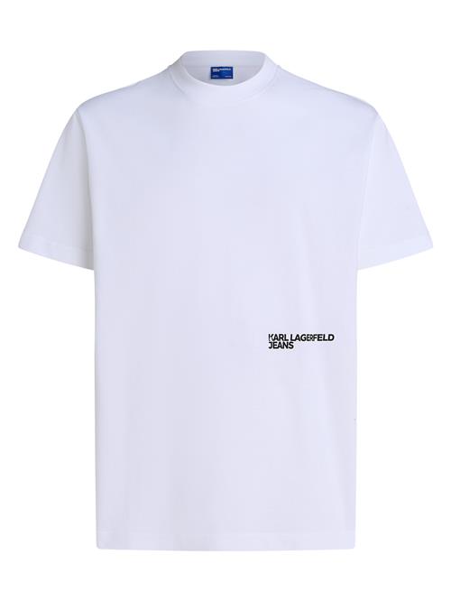 KARL LAGERFELD JEANS Bluser & t-shirts 'KARLISM'  sort / hvid