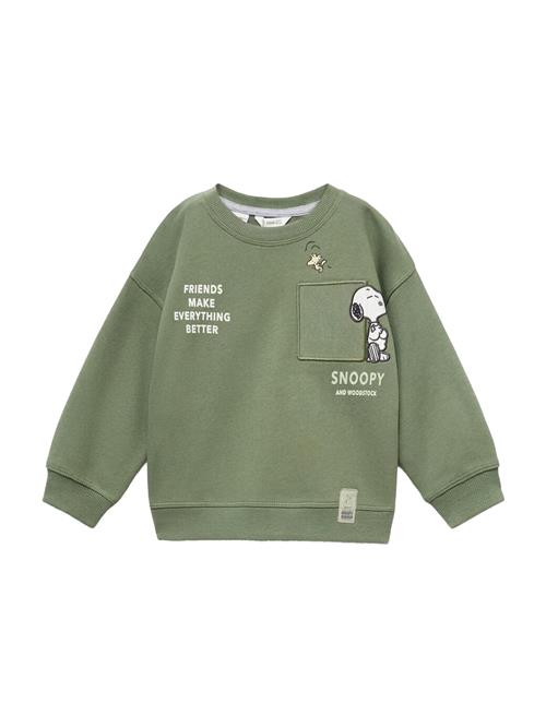 MANGO KIDS Sweatshirt  oliven / hvid