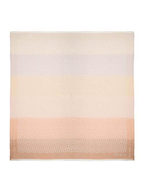 GUESS Sjal 'CALEBRA KEFIAH 130X130'  mokka / pastelorange / rosé / pastelpink