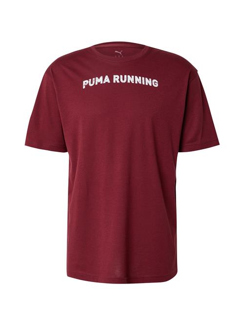 PUMA Funktionsskjorte  bordeaux / hvid