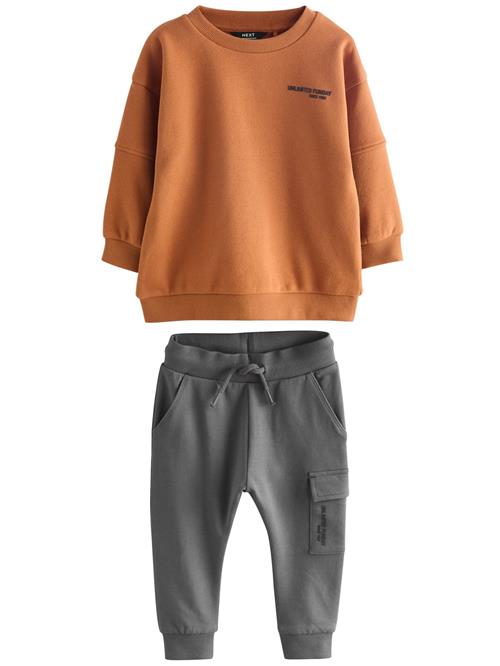 Next Sæt  karamel / mørkegrå