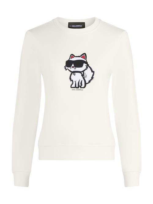 Karl Lagerfeld Sweatshirt 'Ikon'  rød / sort / hvid