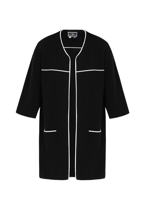 DreiMaster Maritim Cardigan  sort / hvid