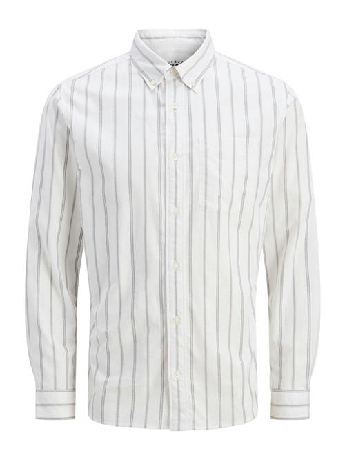 Jack & Jones Premium Skjorte 'JPRBLUBrook'  greige / mørkegrå / hvid