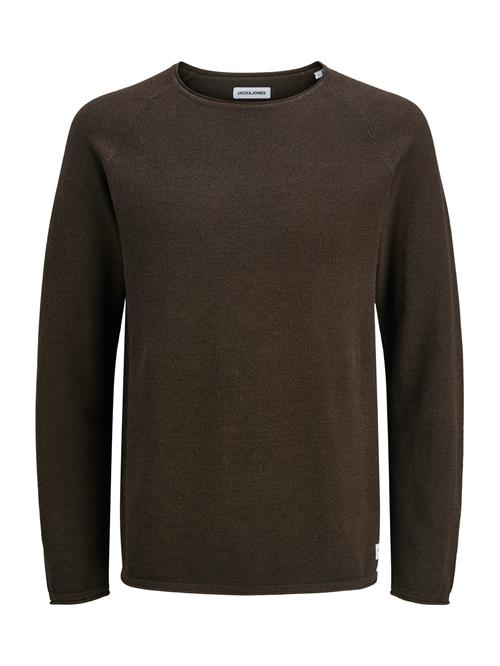 JACK & JONES Pullover 'JJEHILL'  mørkebrun