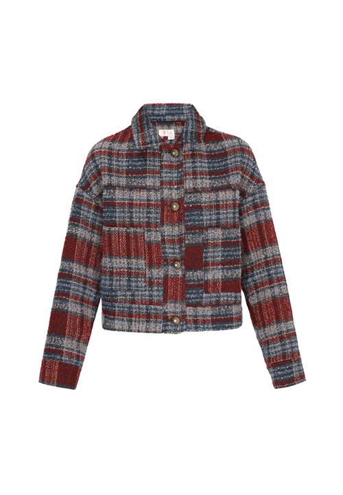 IZIA Overgangsjakke  beige / blå / rød