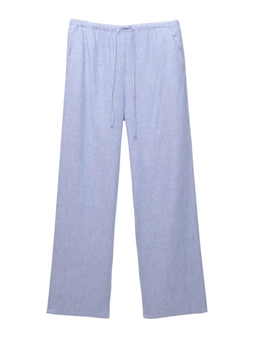 Pull&Bear Bukser  dueblå / hvid