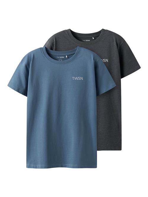 TWO SOON Shirts  blå / grå / hvid