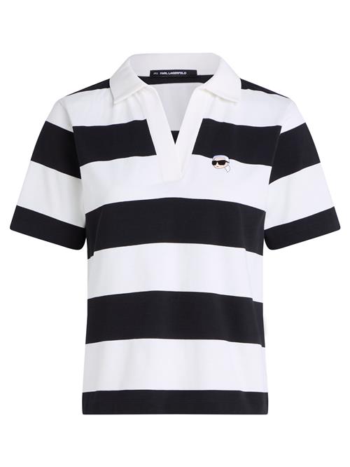 Karl Lagerfeld Shirts 'IKON'  sort / hvid