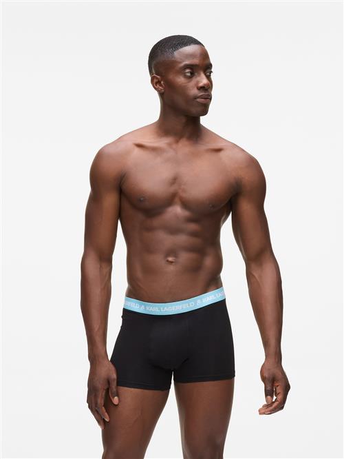Karl Lagerfeld Boksershorts  lyseblå / sort / hvid