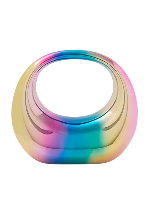 KRZY Clutch  guld / smaragd / lilla / pink