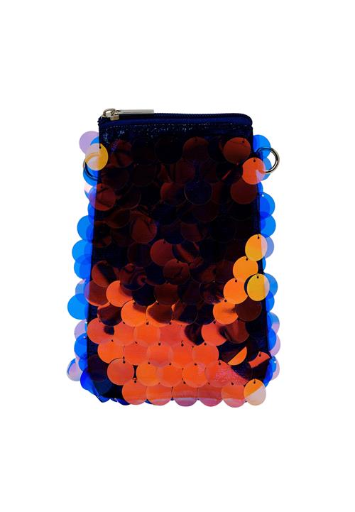 KRZY Håndtaske  royalblå / mørkebrun / lime / orange / mørkeorange