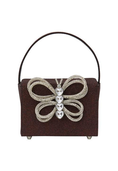 KRZY Håndtaske  mørkebrun / sølv