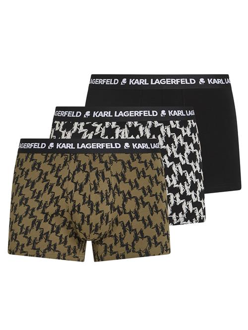 Karl Lagerfeld Boksershorts  oliven / sort / hvid