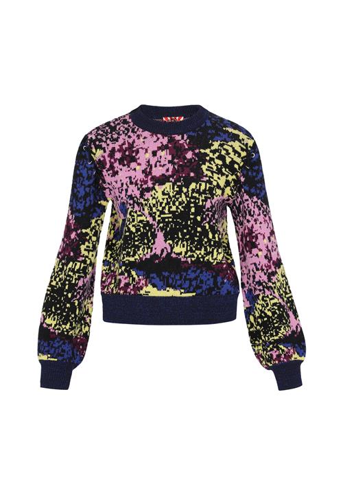 myMo ROCKS Pullover  natblå / grøn / lyserød