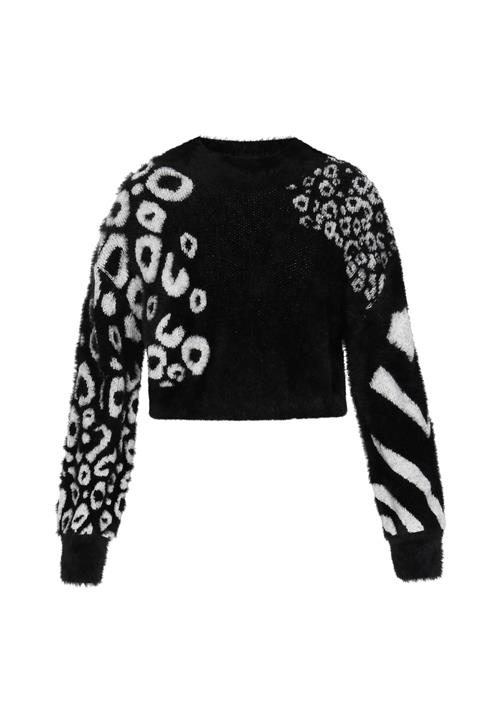 myMo ROCKS Pullover  sort / hvid