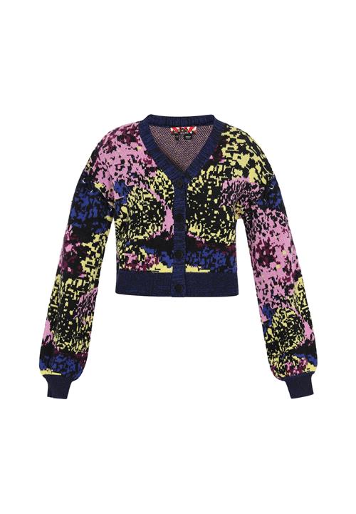 myMo ROCKS Cardigan  natblå / græsgrøn / lyserød / sort