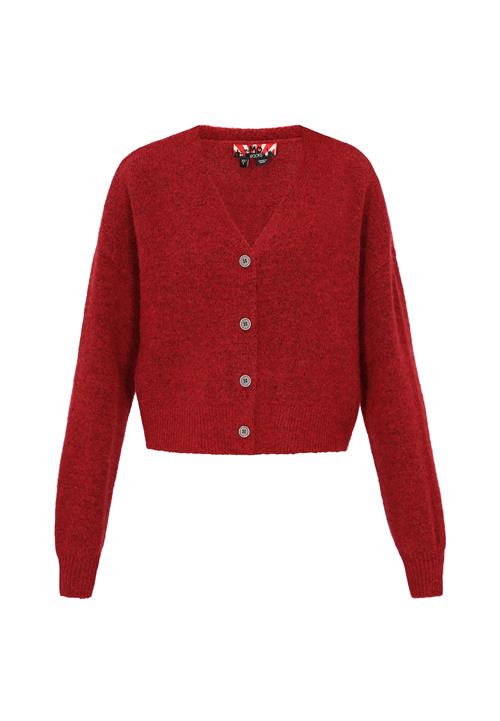 myMo ROCKS Cardigan  mørkerød