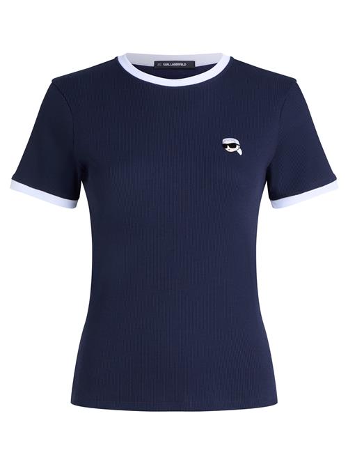 Karl Lagerfeld Shirts 'Ikon'  mørkeblå / sort / hvid