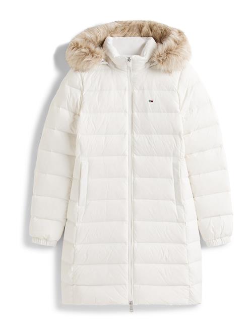 Tommy Jeans Vinterfrakke 'Essential'  beige / hvid