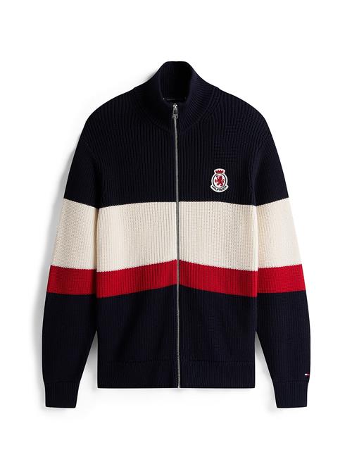 TOMMY HILFIGER Cardigan  navy / rød / hvid