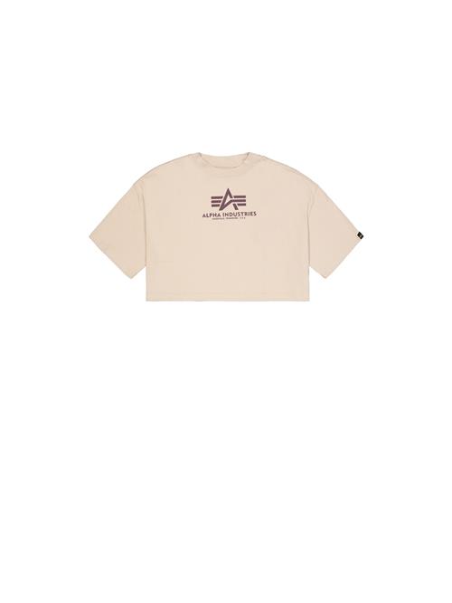 ALPHA INDUSTRIES Shirts  beige / mørkelilla