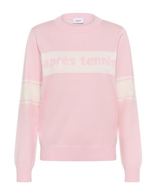 SAINT TROPEZ Pullover 'Milou'  lyserød / hvid