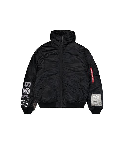 ALPHA INDUSTRIES Vinterjakke  rød / sort / hvid