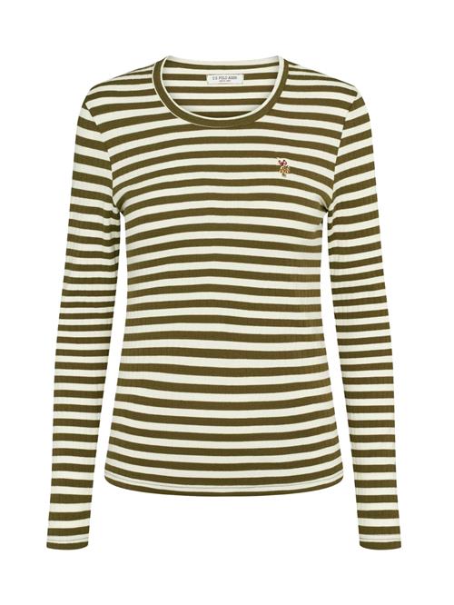 U.S. POLO ASSN. Shirts ' Chanett '  oliven / blandingsfarvet