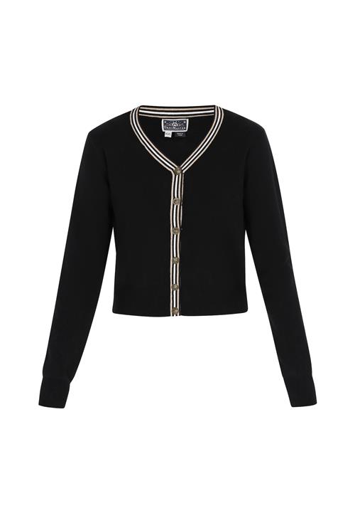 DreiMaster Maritim Cardigan  creme / sort / hvid