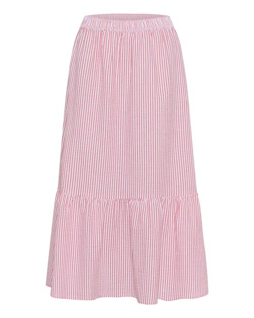 SAINT TROPEZ Nederdel 'Elmiko'  lys pink / hvid