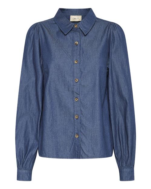 Cream Bluse 'Tallie'  blue denim
