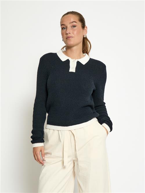 DESIRES Pullover 'Kallie'  marin / hvid