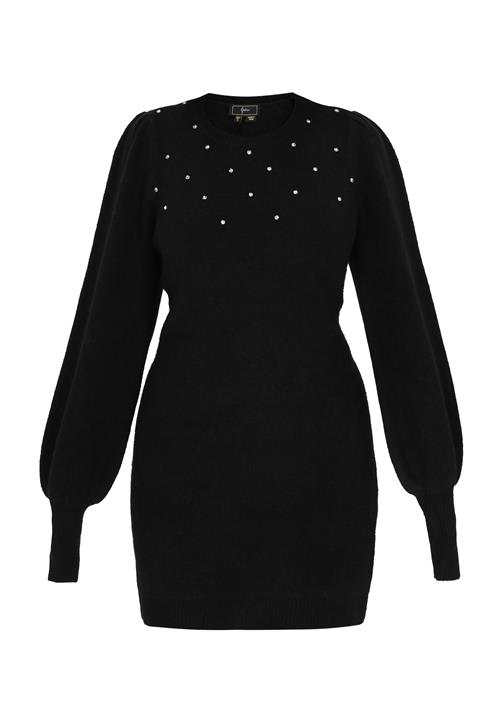 faina Strikkjole  sort