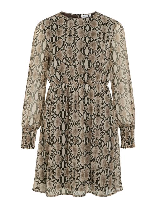 VILA Kjole 'VIFalia'  cappuccino / lysebrun / sort