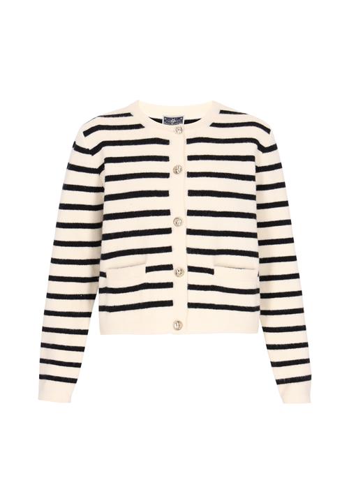 DreiMaster Maritim Cardigan  navy / uldhvid