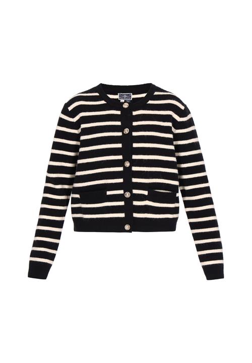 DreiMaster Maritim Cardigan  lysebeige / sort