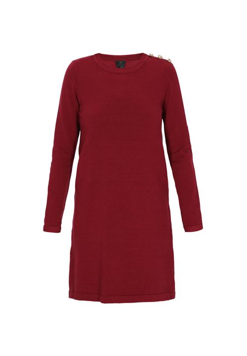 DreiMaster Klassik Strikkjole 'Classic'  rubinrød