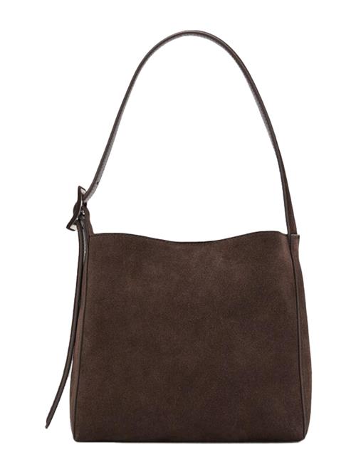 MANGO Skuldertaske 'Igor'  mørkebrun